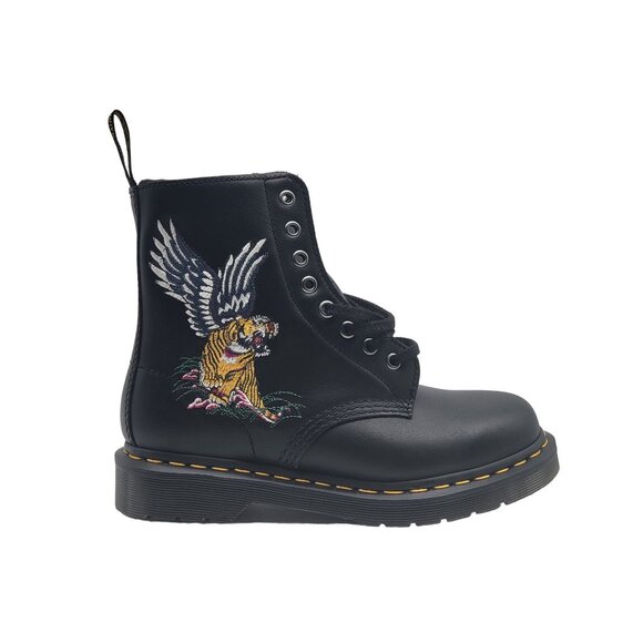Dr. Martens 1460 Souvenir Embroidered Black Leather Boot 26929001 Men‎ Size 5 - Picture 1 of 7